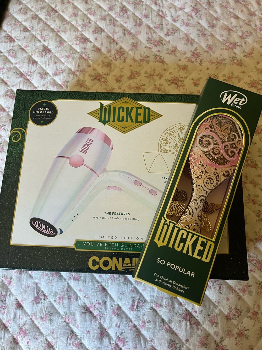 Conair Limited Edition Wicked Hair Dryer with Diffuser and Wicked Wet Brush Set